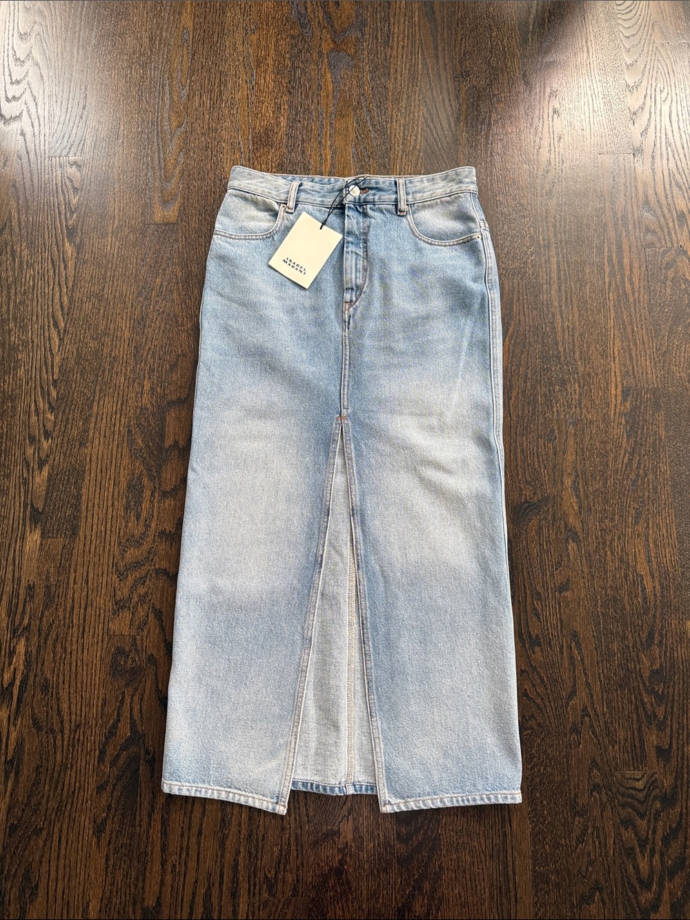Isabel Marant Light Blue Straight Jeans skirt